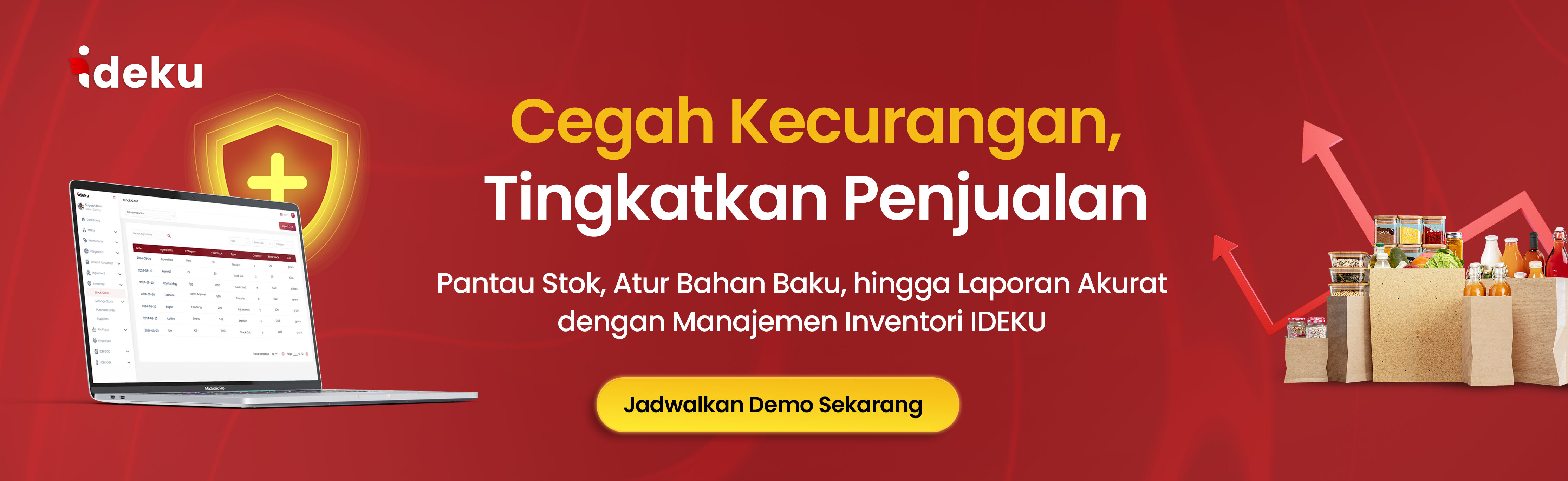 Pantau Stok dan Cegah Kekurangan Bahan Baku dengan Sistem Inventori IDEKU