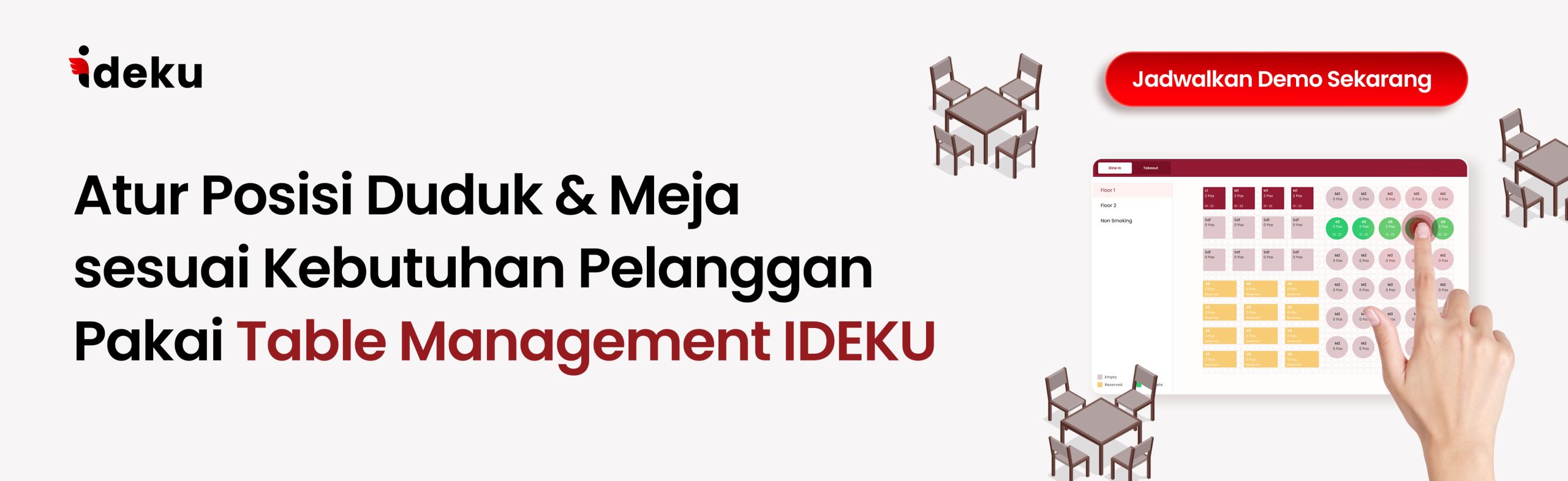 Maksimalkan ruang di bisnis kuliner dengan Table Management IDEKU