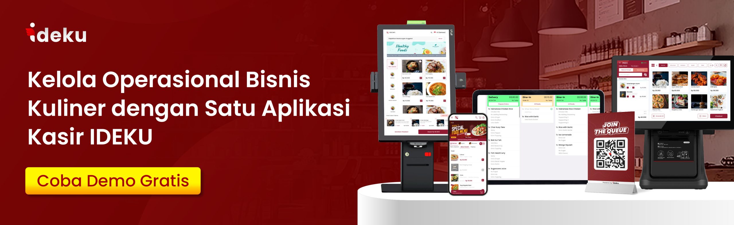 Atur Operasional Bisnis F&B dengan Satu Aplikasi Kasir POS IDEKU